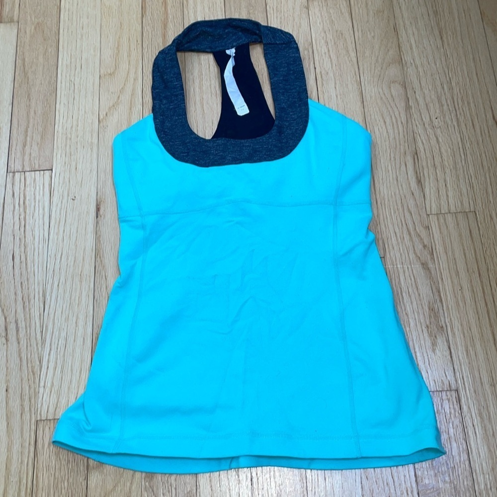 Lululemon Mint Green Sports Bra Tank-4
